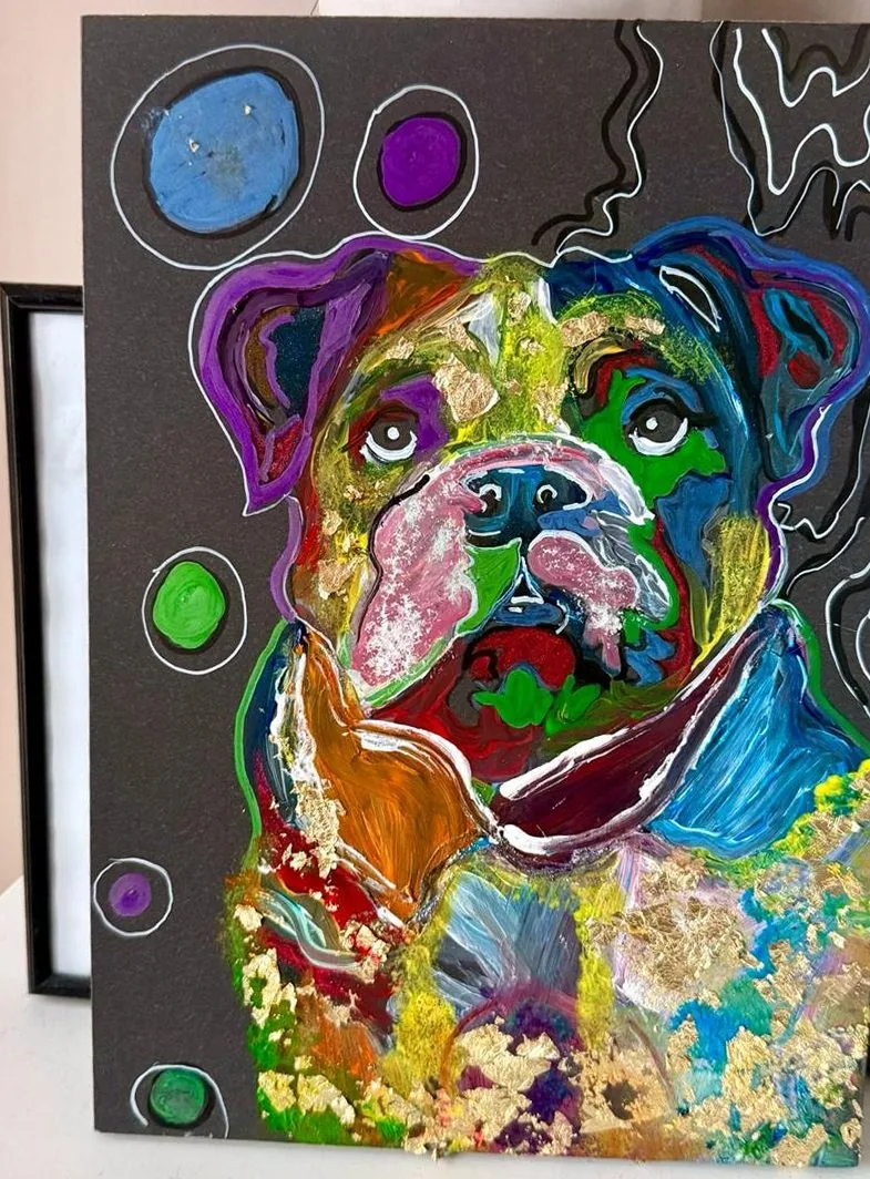 Bunte Bulldogge